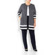 VERPASS POLKA DOT INTARSIA NAVY CARDIGAN