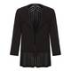 VERPASS black CARDIGAN with openwork detailing