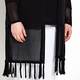 VERPASS black fringed LONG CARDIGAN