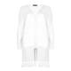 VERPASS ivory fringed LONG CARDIGAN