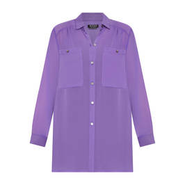 Verpass Sheer Shirt Purple  - Plus Size Collection