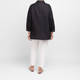 Verpass Linen Shirt with Yoke Embroidery Black