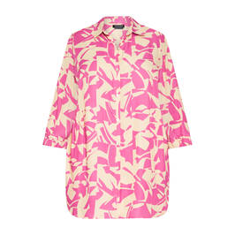 Verpass Abstract Print Shirt Pink - Plus Size Collection