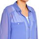 Verpass Sheer Shirt Cobalt 