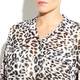 VERPASS LIGHT PINK LEOPARD CRUSHED SHIRT