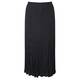 Beige crinkle chiffon maxi SKIRT in black