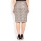 VERPASS gold lace pencil SKIRT