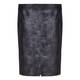 VERPASS gunmetal eco leather painted effect SKIRT