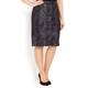 VERPASS gunmetal eco leather painted effect SKIRT