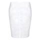 VERPASS WHITE TECHNO STRETCH PENCIL SKIRT 