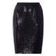 VERPASS BLACK SEQUIN PENCIL SKIRT