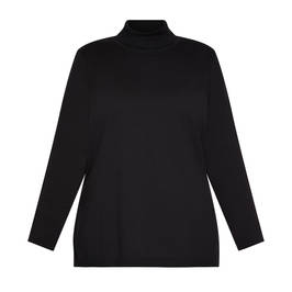 Verpass Cotton Blend Polo Neck Sweater  - Plus Size Collection