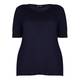 BEIGE label navy T-SHIRT