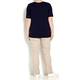BEIGE label navy T-SHIRT