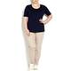 BEIGE label navy T-SHIRT