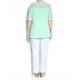 VERPASS mint top with lace