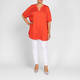 Verpass Satin Viscose Top Coral 