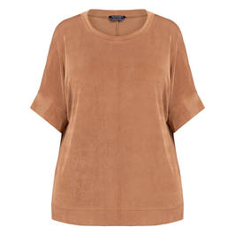 Verpass Metallic Elasticated Top Gold - Plus Size Collection