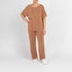 Verpass Elasticated Pull-On Trousers Metallic Gold