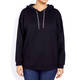 VERPASS HOODED SWEATSHIRT BLACK