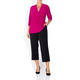 VERPASS JERSEY TOP CROSS-OVER CERISE