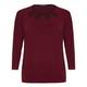 VERPASS BURGUNDY TOP WITH CUTOUT NECKLINE