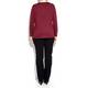 VERPASS BURGUNDY TOP WITH CUTOUT NECKLINE