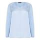 VERPASS satin front powder blue TOP