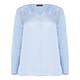 VERPASS satin front powder blue TOP