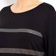 VERPASS black diamante stripe embellished TOP