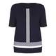 VERPASS navy TOP with white accents