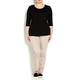 VERPASS stretch cotton pull-on TROUSERS