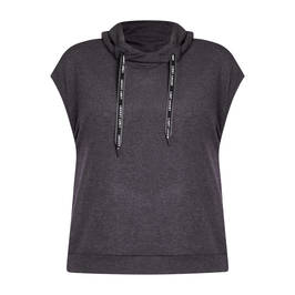 Verpass Sleeveless Drawstring Knitted Top Grey - Plus Size Collection