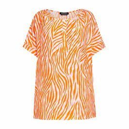 Verpass Tiger Print Top Orange - Plus Size Collection
