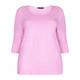 VERPASS pink jersey pearl stud TOP