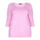 VERPASS pink jersey pearl stud TOP