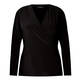 VERPASS JERSEY TOP CROSS-OVER BLACK