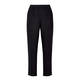 BEIGE STRAIGHT LINEN TROUSERS BLACK