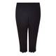 VERPASS BLACK LACE TRIM CROPPED TROUSERS