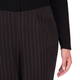 VERPASS BLACK PULL ON PINSTRIPE TROUSER