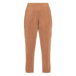 Verpass Elasticated Pull-On Trousers Metallic Gold - Plus Size Collection