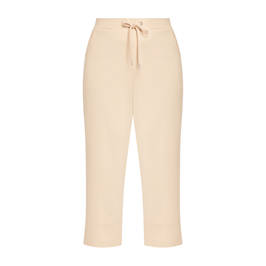 Verpass Stretch Jersey Cropped Jogging Trouser Cream  - Plus Size Collection