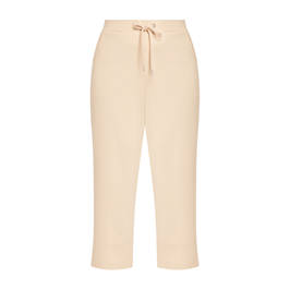 Verpass Stretch Jersey Cropped Jogging Trouser Cream  - Plus Size Collection