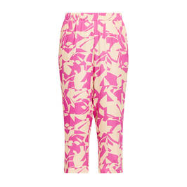 Verpass Cropped Printed Trousers Print - Plus Size Collection