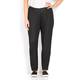 VERPASS BLACK NARROW LEG PULL ON COTTON STRETCH TROUSERS 