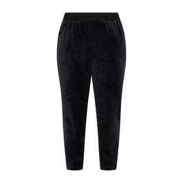 Verpass Velour Jogging Trousers Black  - Plus Size Collection