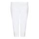 VERPASS white cropped TROUSERS with side embellishment