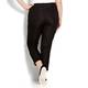 VERPASS black cropped trousers with ankle zips