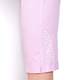 VERPASS pink cropped Trousers with pearl detailing