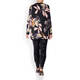 VERPASS LEAF PRINT TUNIC WITH SEQUIN DETAIL BLACK